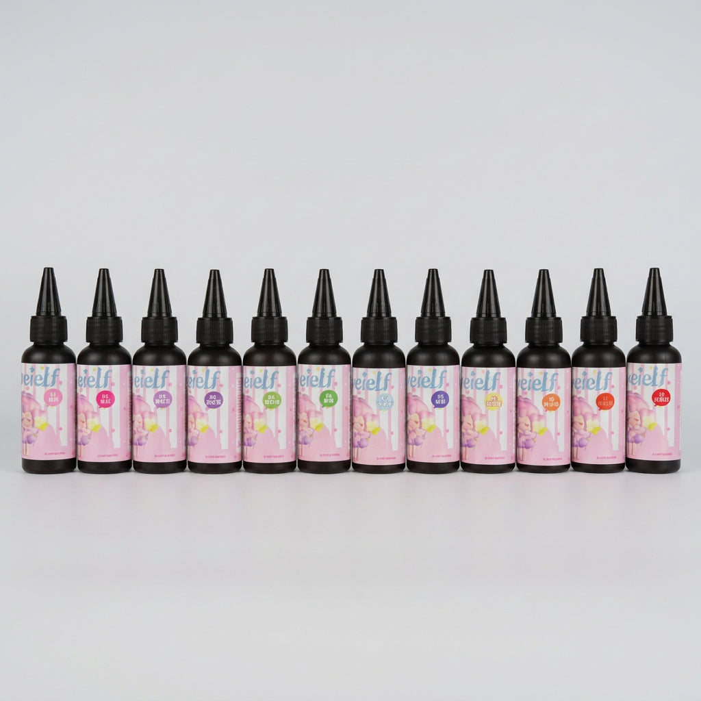 SEWEIELF 幻彩霓虹胶12色甄选套装 (尖嘴精细彩绘胶)